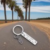 JJTZX Always Under the Same Sky US State Keychain Long