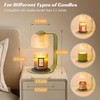 Shang Chiang Candle Warmer Lamp with Clear Glass Globe and