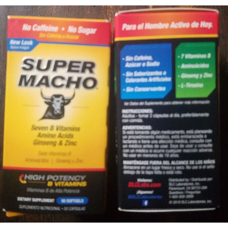 Super Macho 2 PACK HIGH POTENCY SUPER MACHO ENERGY TABLETS