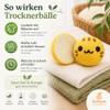 Pack of 6 Dryer Balls - 100% Sheep's Wool -