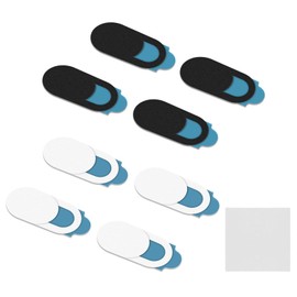 8 Piece Webcam Cover, Sliding Cover Webcam Cover, 0.6 mm Ultra Thin Web Camera Cover, Laptop Camera Cover with Grey Cloth, Universal Webcam Sliding Cover for Your Privacy