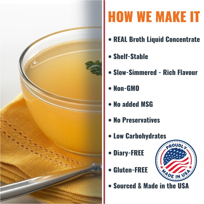 SAVORY CHOICE Chicken Broth Concentrate, 1 Box of 12 Packets