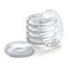 Door Knob Wall Protectors 6-Pack, 2 Inch Clear Silicone Door