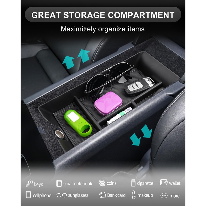 CDEFG for 2025 2026 Camry Center Console Organizer Accessory Tray