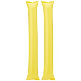 eBuyGB Unisex eBuyGB Cheering Sticks Bang Bang Noise Makers Clappers for Football AND Sports Events Yellow , Yellow, Pack of 1 UK