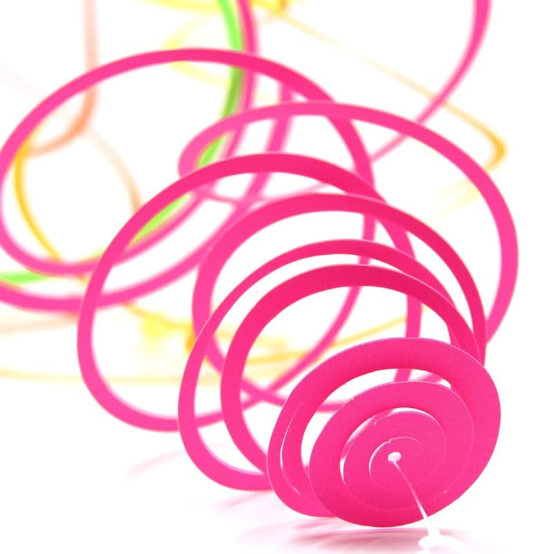 Silars Pendenti a Spirale Neon, 10pz decorazione, Stelle Filanti per