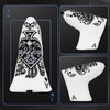 Golf Putter Blade Club Head Cover Pingtype Magnetic White PU