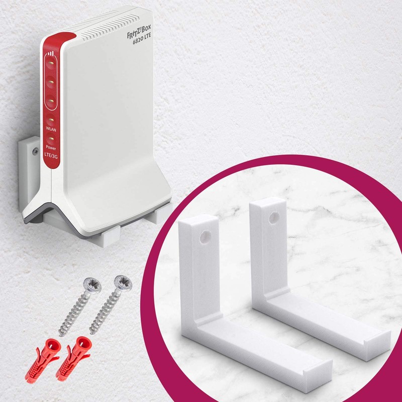 Mobilefox Repeater Wall Mount Router Holder Suitable for Fritzbox Mesh