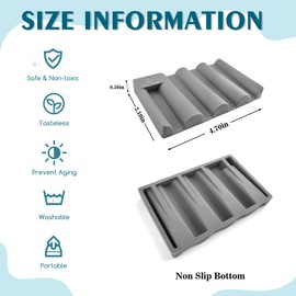 Coipdfty Soap Dishes, Upgrade Suction Silicone Shower Soap Dish with Drianage, Bar Soap Holder & Saver Waterfall Self-Draining to Keep Your Bar Soap Organized and Clean (1, Grey1)