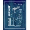 Cigar-package Patent Print Midnight Blue with Border (24" x 30")