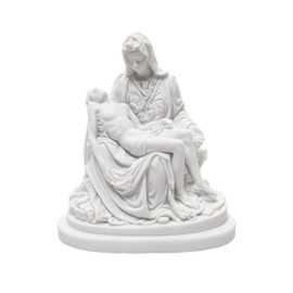 Vittoria Collection 6.5 Inch La Pieta by Michelangelo Mary Jesus Statue Sculpture Figurine Made in Italy