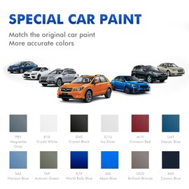 XTryfun K1X Crysta White Touch Up Paint Compatible with Subaru, DIY Car Paint Scratch Repair, Automotive Paints, Quick & Easy Fix Scratch Repair for Crosstrek/Outback/Forester/Ascent/Impreza/BRZ