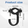Biqing 2pcs Steering Wheel Hook Universal Aluminum Handlebar Mount Bracket