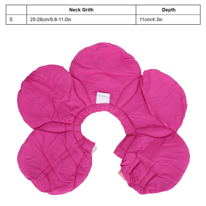 Dog Protective Collar Adjustable Pet Wound Recovery Flower Shape Neck
