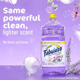 Fabuloso Multi-Purpose Cleaner, Floor Cleaner, Light Lavender Scent, 56 fl oz