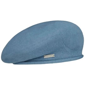 Seeberger Rolled Edge Beret Women's Hat Summer Hat Basque Women's Basque Women / Children - Indoor Hat Summer Spring Summer - One Size Blue