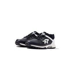 Ringor RIP-IT Flite Softball Turf Shoes - Lightweight and Durable Softball Shoes for Women - Black and White - Size 6