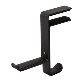 Headphone Bracket Hook Metal Earphone Headset Desks Display Stand Hanger Holder (Black)