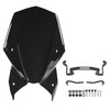 Motorcycle Windshield Deflector with Bracket Double Bubble Windscreen Fit for