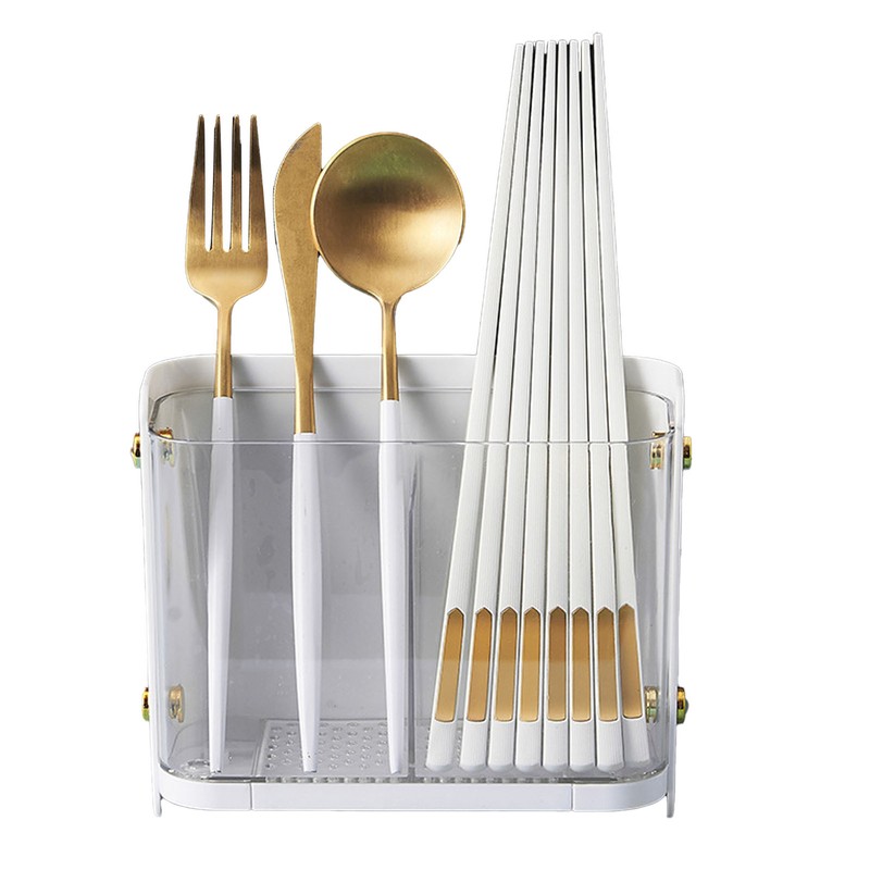 Utensil Drying Rack Chopstick Holder Wall Mounted Plastic Chopsticks Straws