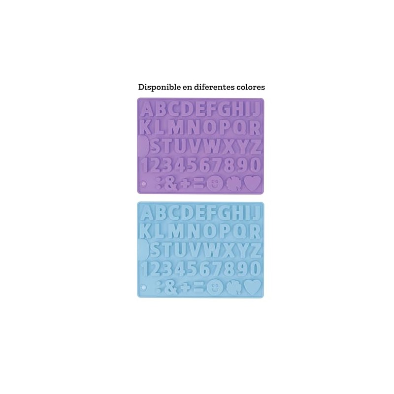 Barrilito Molde Flexible de Silicón Letras Antiadherente MSL8810