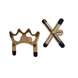 GOSONO New 2Pcs Brass Coated Metal Brass Bridge Head Pool Cue Stick Snooker Accessories Frame Pole Snooker Billards 9 Ball