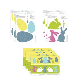 Familienmomente 10 craft sheets for tingling Easter (3 x rabbits, 3 x Easter eggs, 4 x Easter lanterns) DIN A5