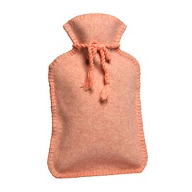 CALINDOO - Natural Rubber Hot Water Bottle with Premium Soft Cover - Designed in a Unique Shape CALINDOO CALINDOO - Airtight Seal - Flannel Pink Cover - 2L