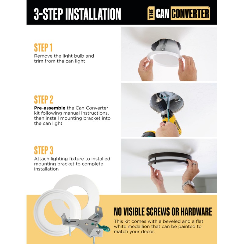 The Can Converter R56 Recessed Can Light Conversion Kit w/