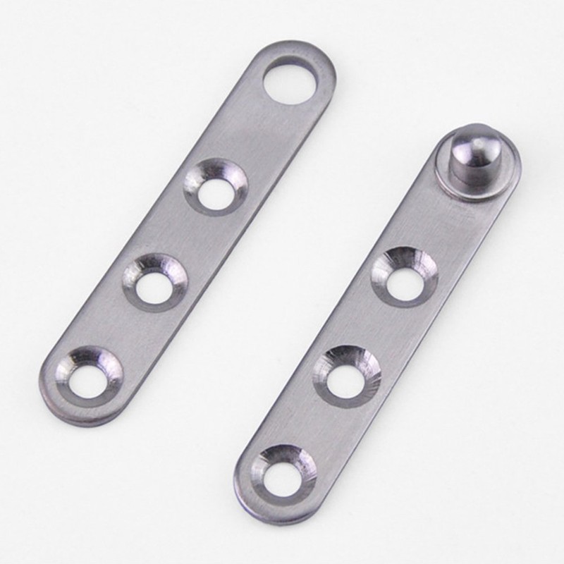 4 Piece Stainless Steel 360 Degree Rotating Concealed Hinges, Door