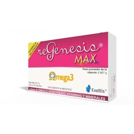 Regenesis Max Suplemento Alimenticio a base de Omega 3 (30 Cápsulas)