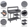 Yaheetech Outdoor Potting Bench Table Potters Benches Garden Workstation for