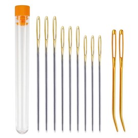 Large Eye Sewing Needles, 11pcs Large Eye Blunt Darning Needles for Yarn Tapestry Hand Sewing Embroidery Needle for Crocheting Knitting