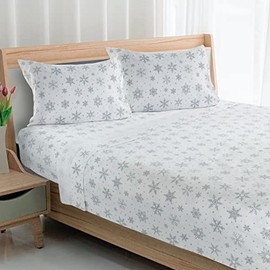 Avanti Linens - King Flannel Sheets, Soft & Cozy Room Decor (Winter Wonderland Collection, King)