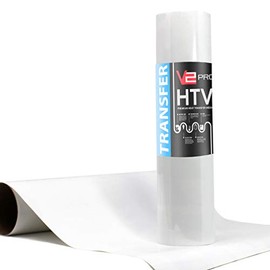 V2 Pro White Heat Transfer Vinyl Film 12 Inch x 60 Inch HTV Roll