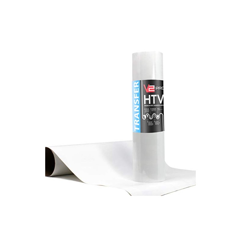 V2 Pro White Heat Transfer Vinyl Film 12 Inch x