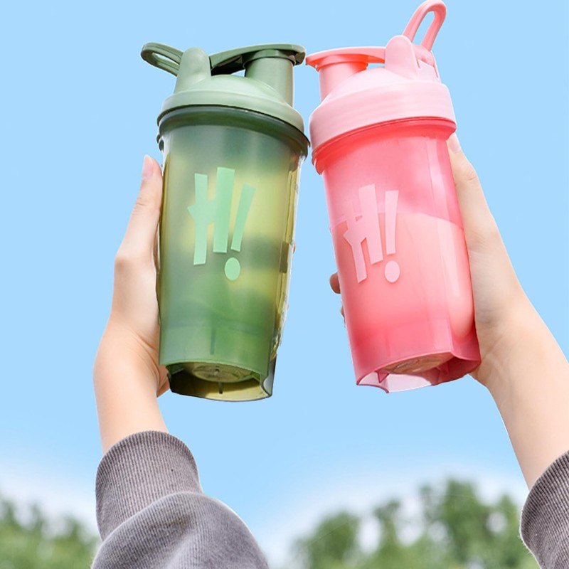 KANGSIT Protein Shaker Bottle with Mixing Ball, BPA- and DEHP-free,