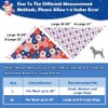 Vivifying 4th of July Dog Bandana, 2 Pack Patriotic Dog
