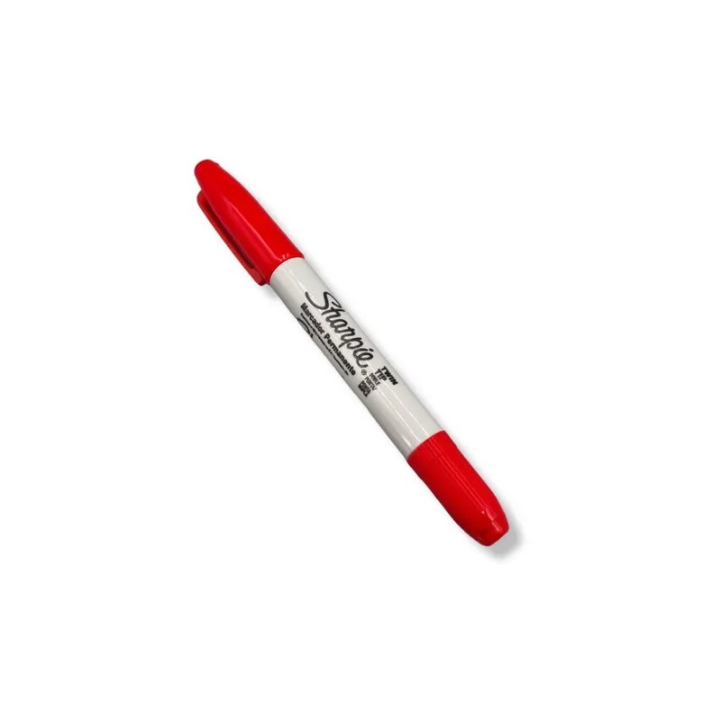 3 Marcador Permanente Sharpie Doble Punta Negro/azul/rojo