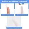 Finger Bandages 30pcs Bobs Thumb Bandage Finger Bandage Tubular White