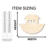 Unfinished Wood Noah's Ark with Windows Shape - Craft -