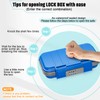 BKNOOU Portable Safe with Removable Chain, Anti-Theft Beach Safe Box,