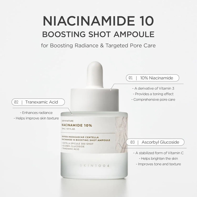 SKIN1004 Boosting Shot Ampoule, Spicule Serum for Face, Facial Ampoulenet