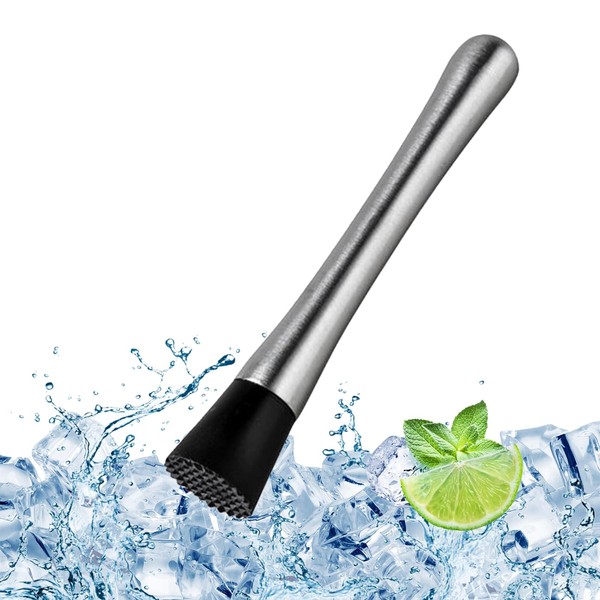 CTForest Bar Muddler, Cocktail, Stainless Steel Cocktail Muddler, Suitable for
