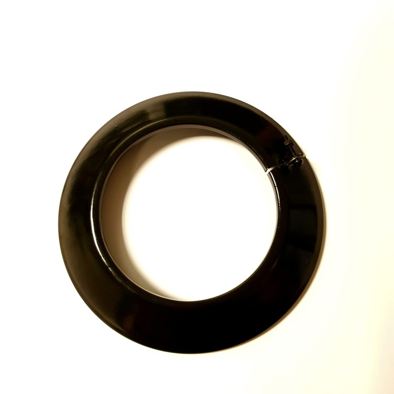 S&M 485206 Enamelled Black 900°C-Ø120mm Rosette for Stoves and Fireplaces
