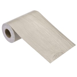 MECCANIXITY Wood Grain Repair Tape, 4 Inch x 33 Feet Self Adhesive Wood Grain Tape Multi-Purpose Wallpaper Border Trim for Furniture Floors Windows Doors Tables Home DIY Project, Gray