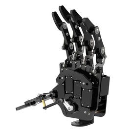 Robot Hand Five Fingers Solely Movement Bionic Robot Brazo mecánico DIY, mano izquierda