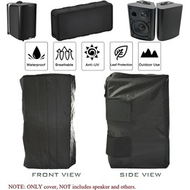 UCARE Wall Mountable Outdoor Indoor 1 Pcs Speakers Covers Heavy Duty Weatherproof Waterproof Patio Bluetooth Mini Box Speakers Stand Cover