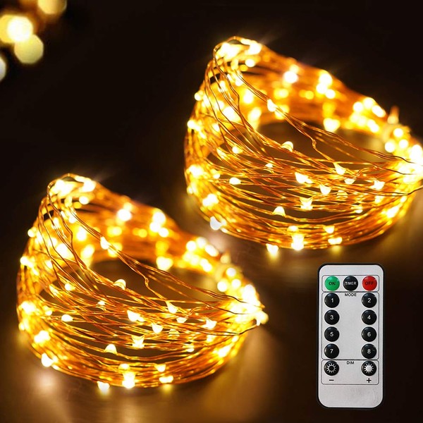 Bright Zeal 66 Ft 200 LED 8 Mode Christmas Fairy