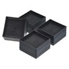 sourcing map Bed Risers 4Pcs, 1.5 Inch Furniture Risers Square